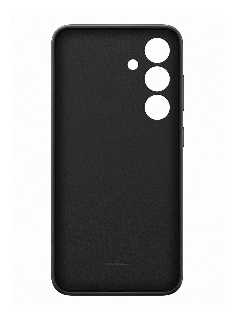 Samsung Galaxy S24 Vegan Leather Case Black - Image 4