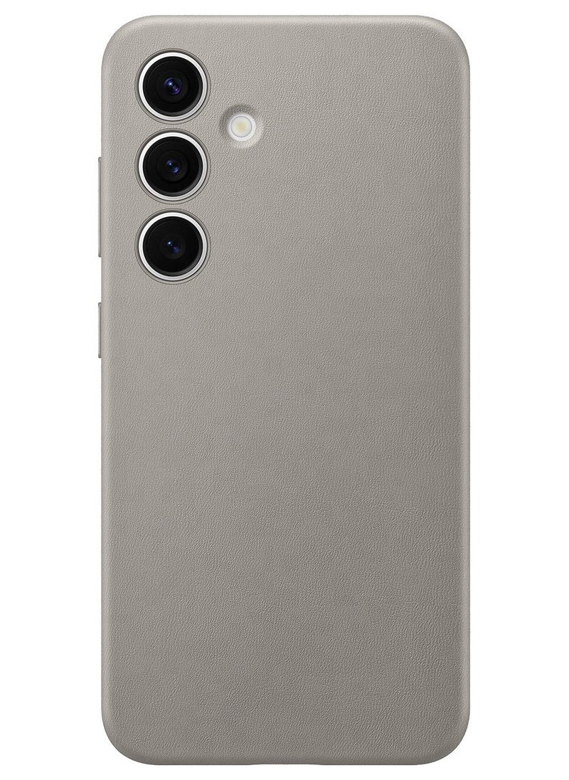 Samsung Galaxy S24 Vegan Leather Case Brown - Image 1