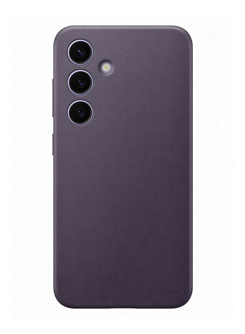 سامسونج Galaxy S24 Vegan Leather Case Violet - Image 1