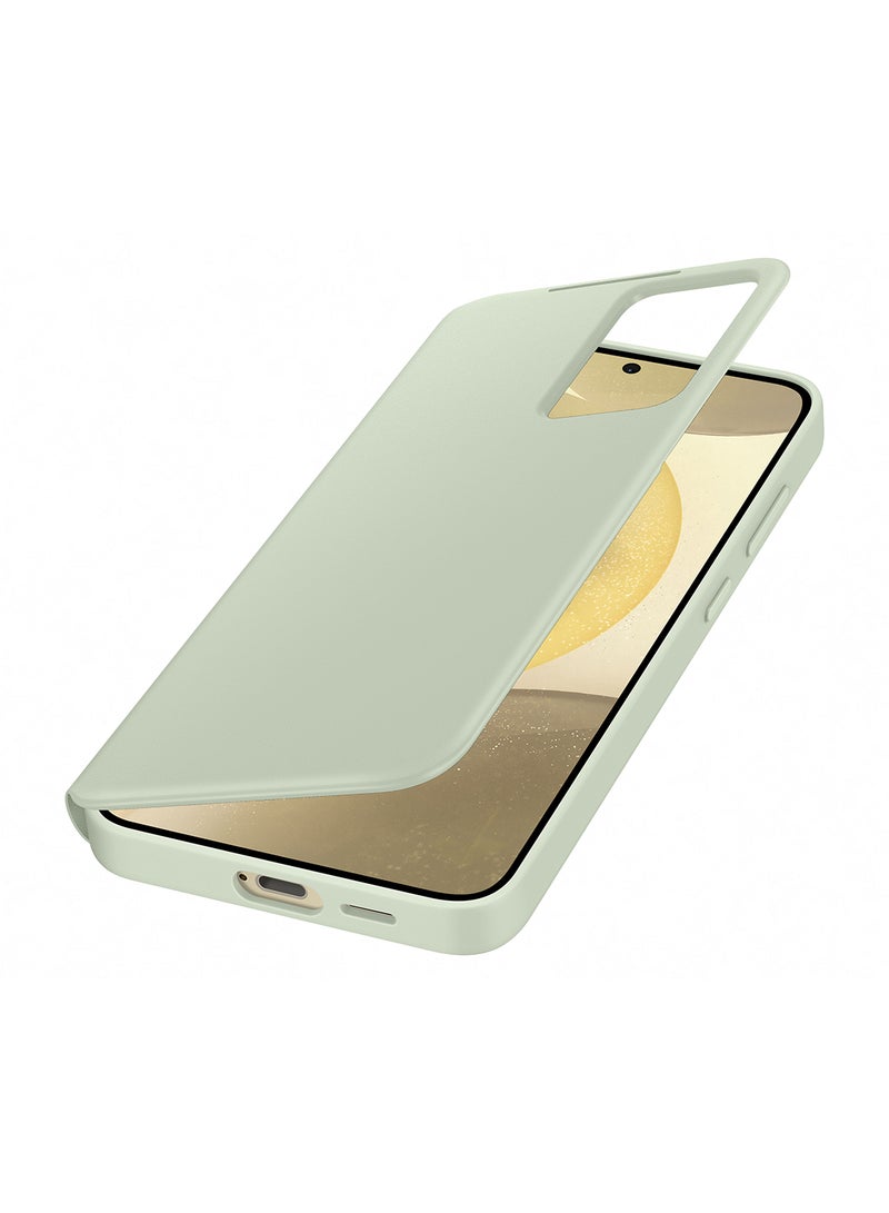 Samsung Galaxy S24+ Smart View Wallet Case Light Green  - Image 4