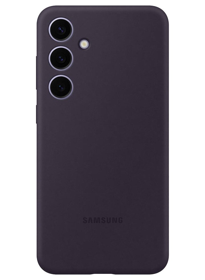 Samsung Galaxy S24+ Silicone Case Dark Violet - Image 1