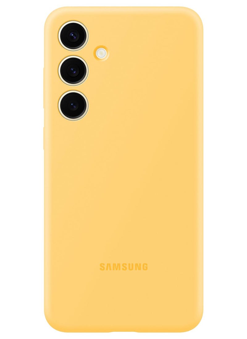 Samsung Galaxy S24+ Silicone Case Yellow - Image 1