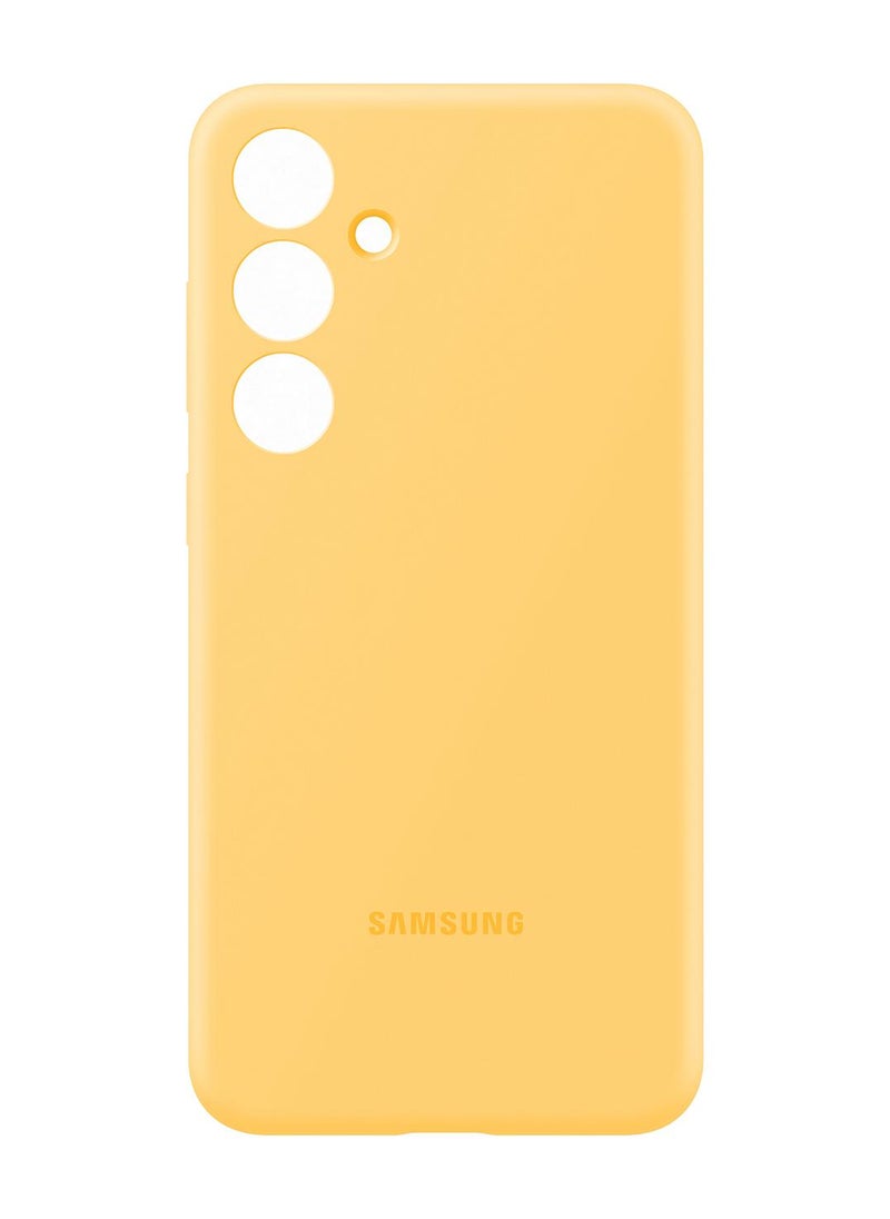 Samsung Galaxy S24+ Silicone Case Yellow - Image 4
