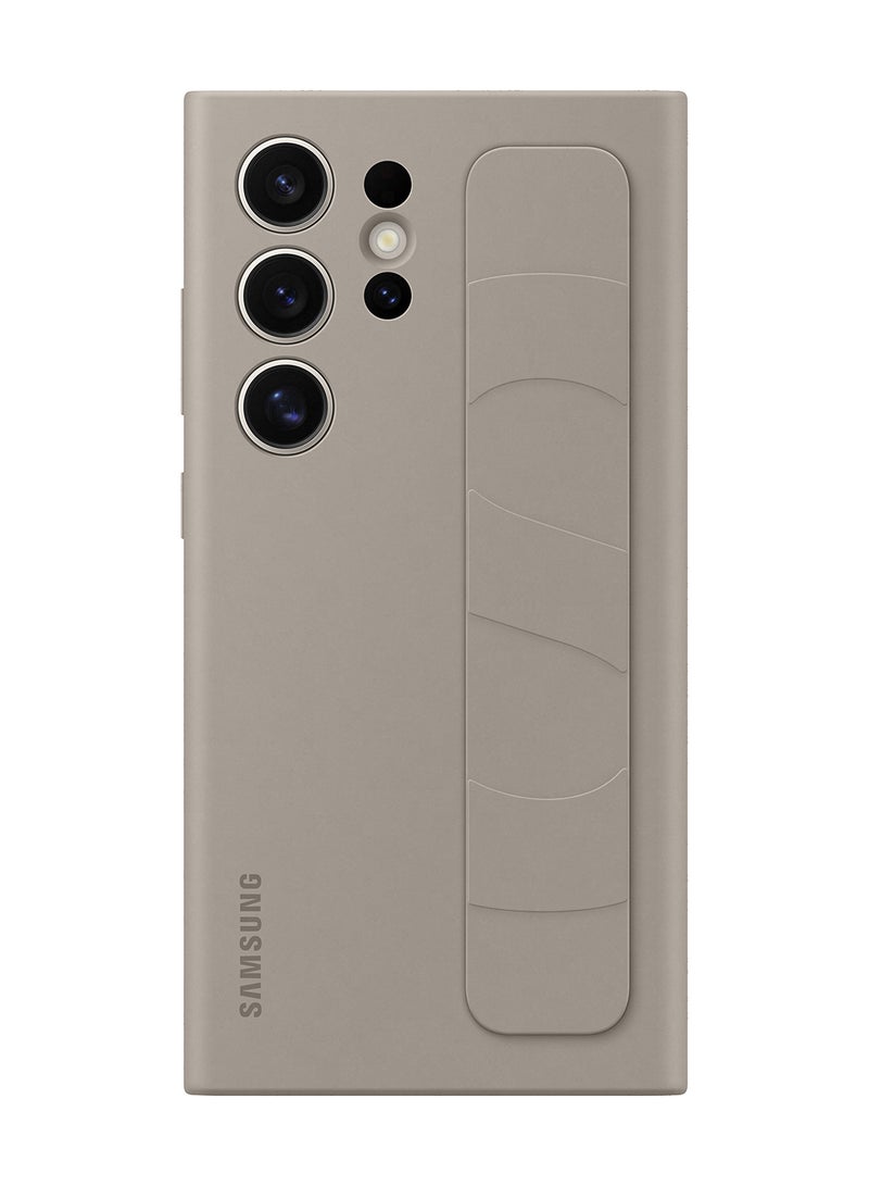 Samsung Galaxy S24 Ultra Standing Grip Case Taupe  - Image 1