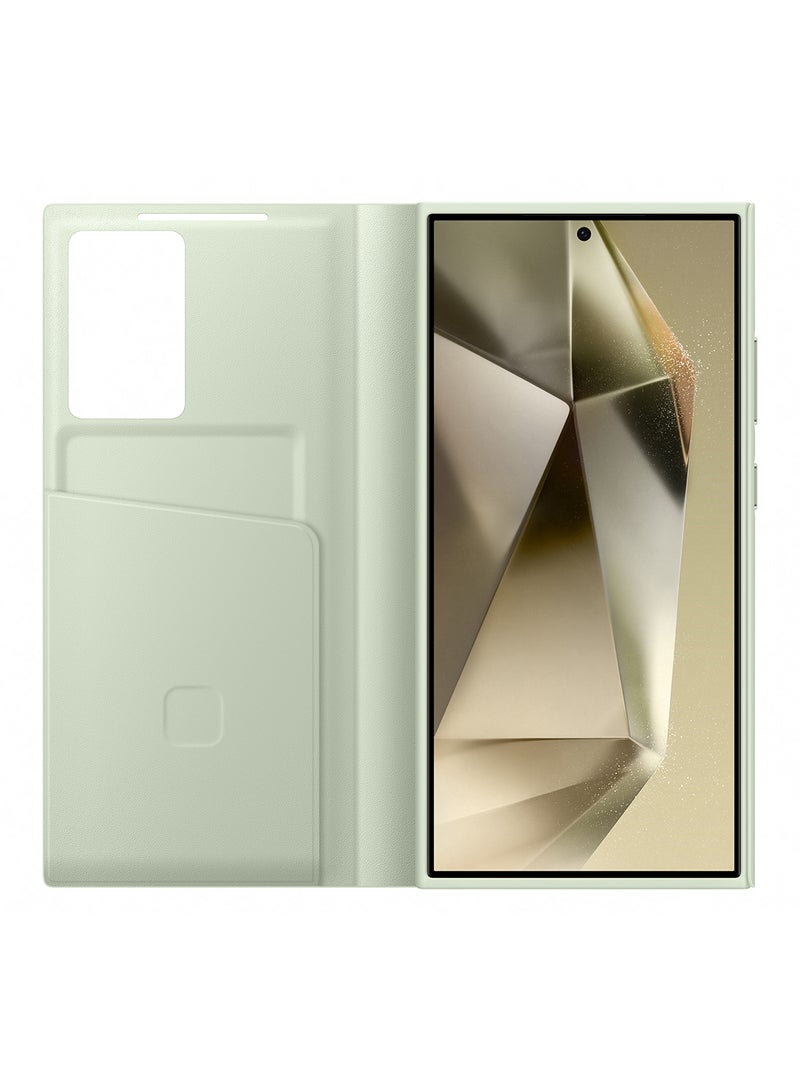 Samsung Galaxy S24 Ultra Smart View Wallet Case Light Green - Image 3