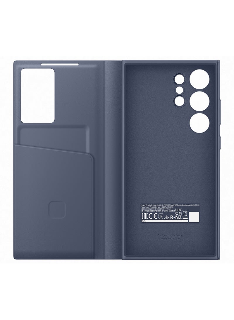 Samsung Galaxy S24 Ultra Smart View Wallet Case Dark Violet - Image 5