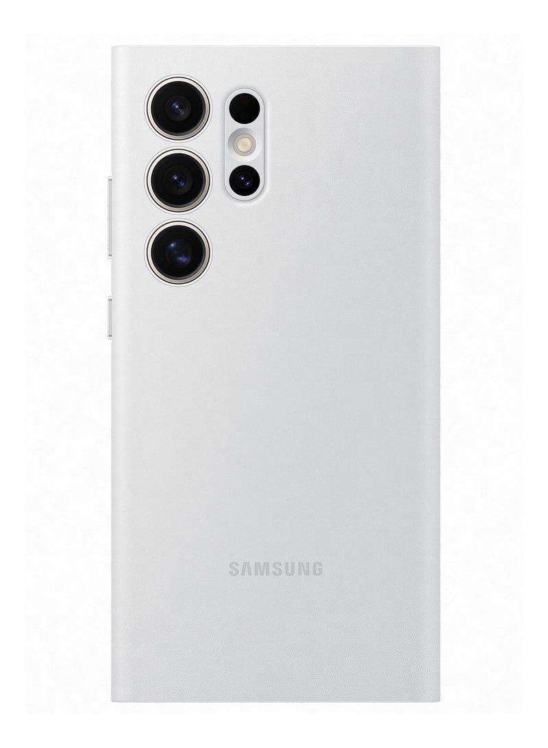 Galaxy S24 Ultra Smart View Wallet Case White