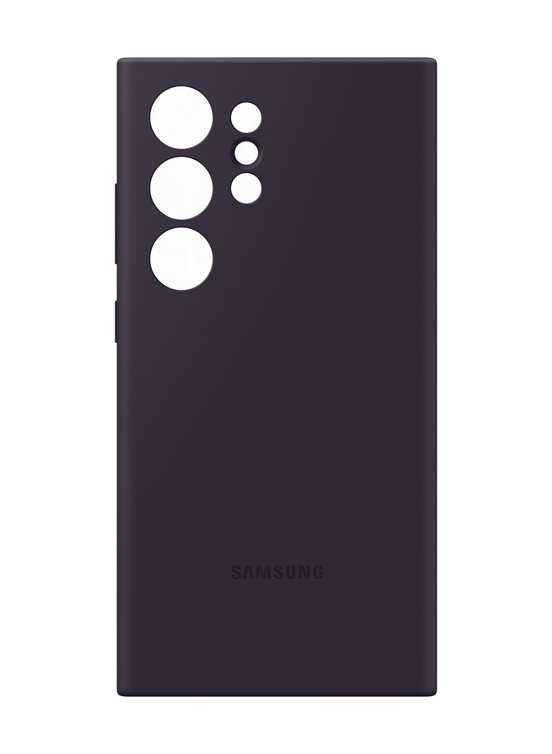 Samsung Galaxy S24 Ultra Silicone Case Dark Violet  - Image 4