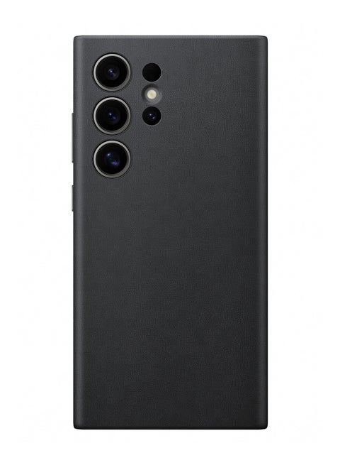 Galaxy S24 Ultra Vegan Leather Case Black