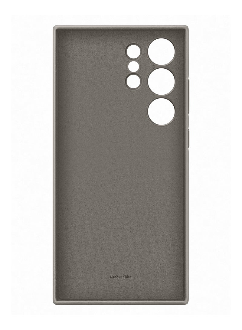 Samsung Galaxy S24 Ultra Vegan Leather Case Brown - Image 5