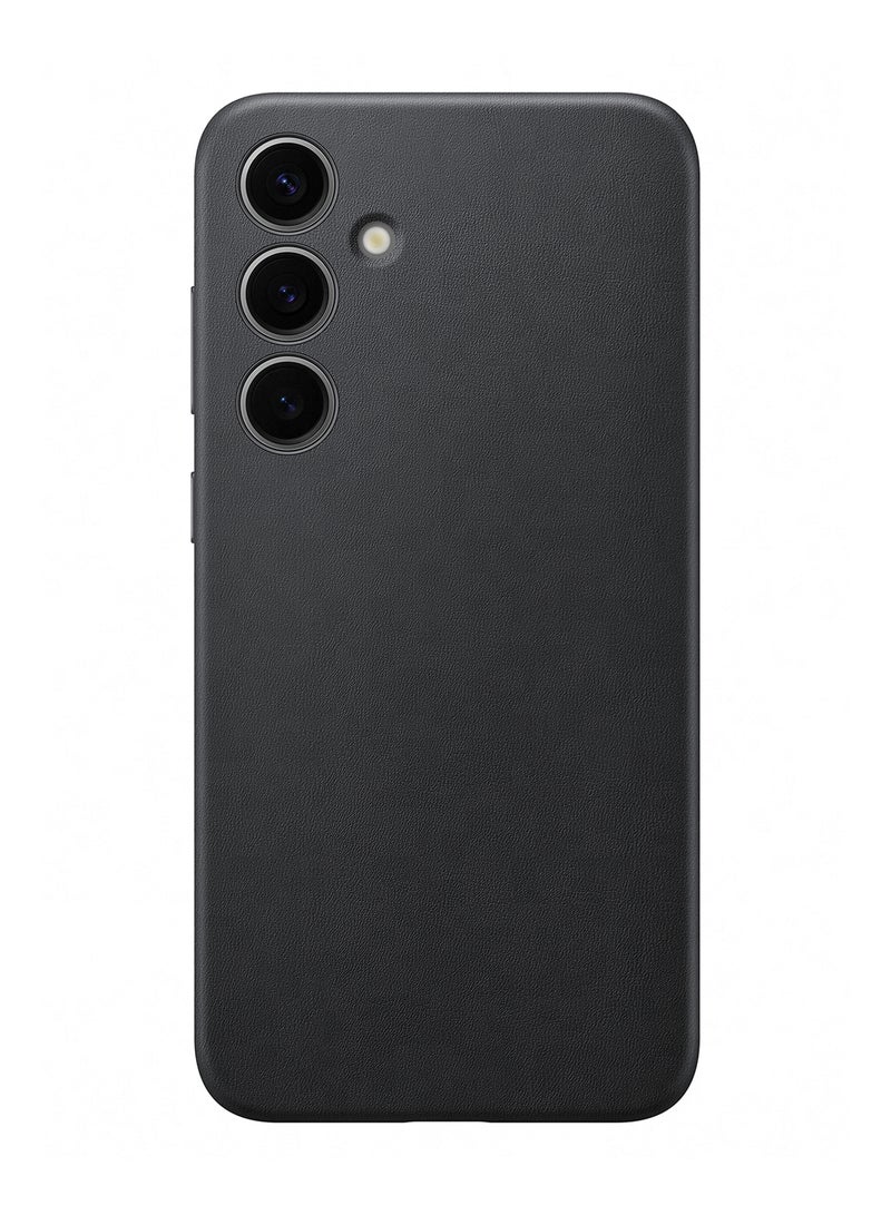 Samsung Galaxy S24+ Vegan Leather Case Black - Image 1
