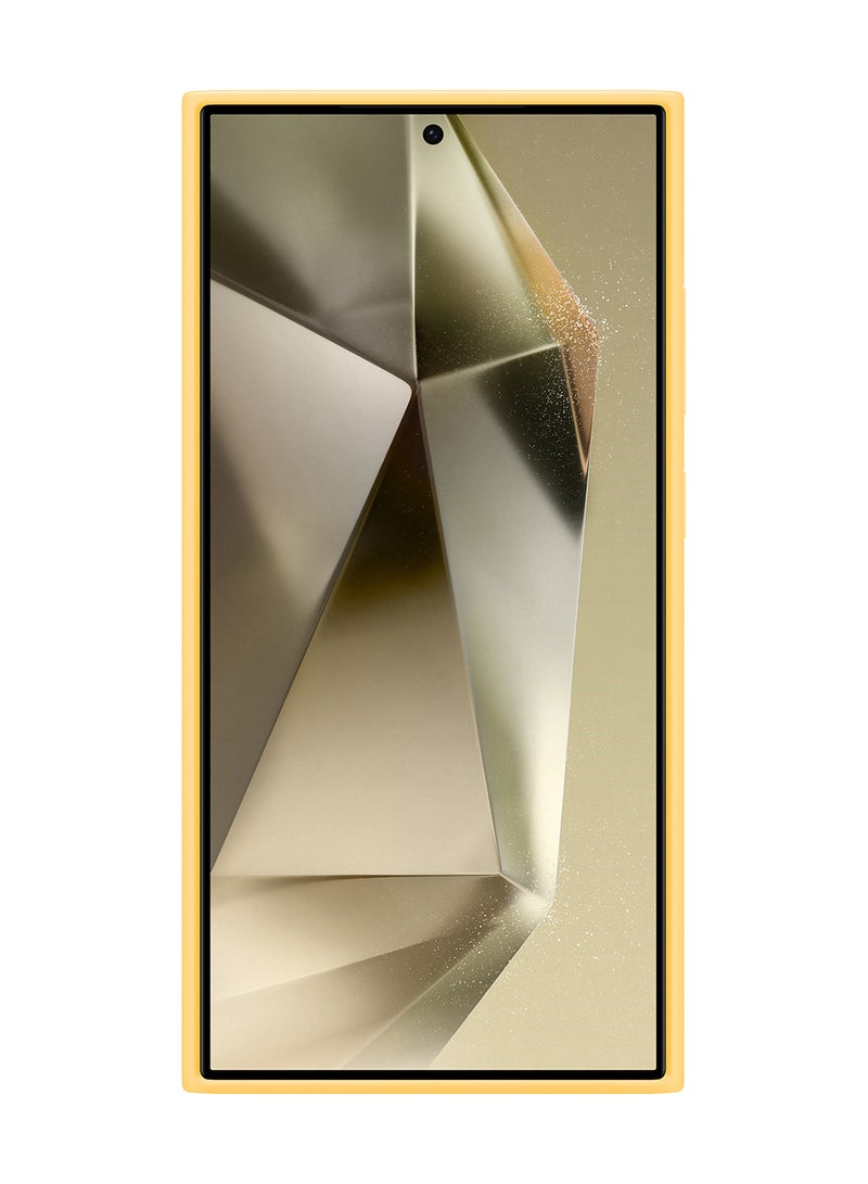 سامسونج حافظة سيليكون لهاتف جالاكسي S24 الترا باللون الأصفر - Image 2