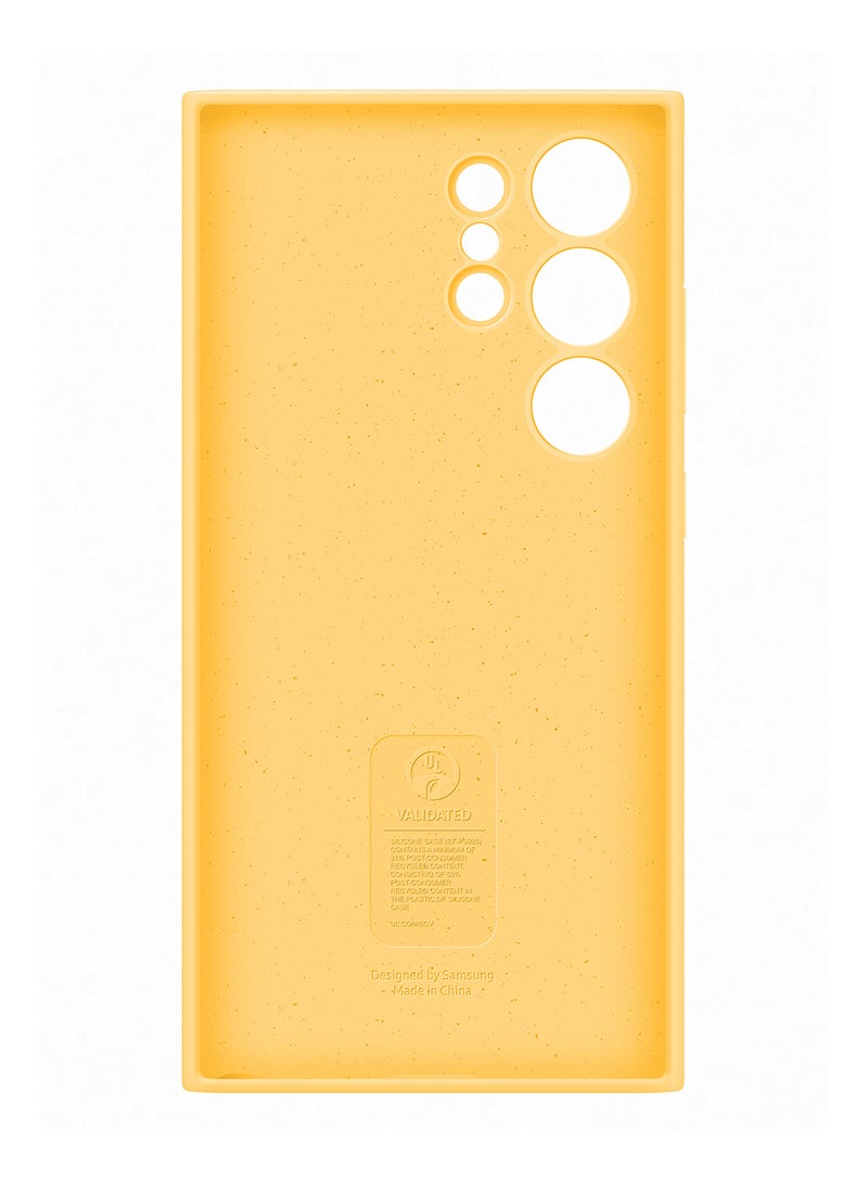 سامسونج حافظة سيليكون لهاتف جالاكسي S24 الترا باللون الأصفر - Image 5