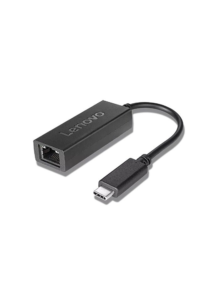 Lenovo - Usb-c To Ethernet Adapter Black - Image 1