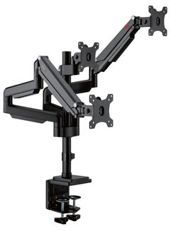 GameOn GAMEON GO-5367 Triple Monitor Arm for Gaming and Office Fits 17 to 30 Inches Screens Each Arm Supports Up to 6 KG Black  - Image 1