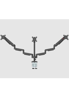 GameOn GAMEON GO-5367 Triple Monitor Arm for Gaming and Office Fits 17 to 30 Inches Screens Each Arm Supports Up to 6 KG Black  - Image 2