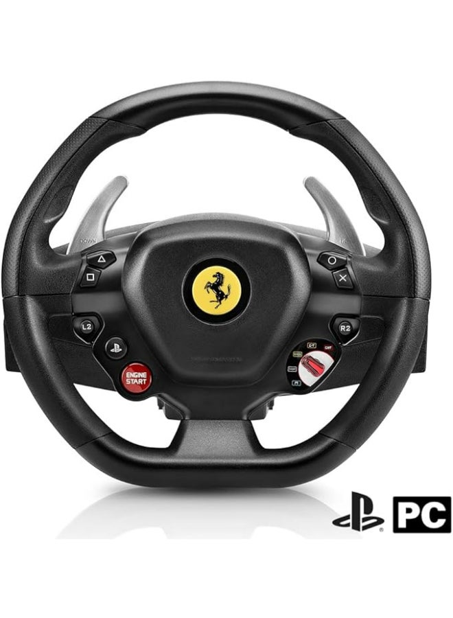 THRUSTMASTER T80 RW Ferrari 488 GTB Steering Wheel - Realistic Driving Experience for PlayStation - Become the King of the Track - PC/PS4/PS5 - Image 3