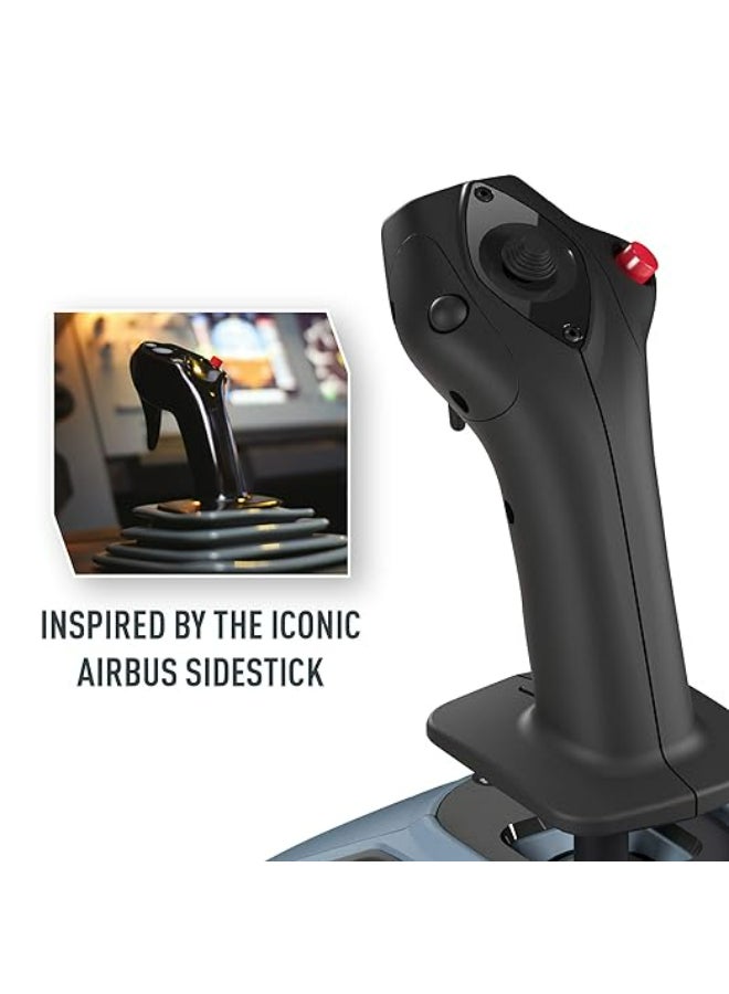 ثروستماستر - Thrustmaster TCA Officer Pack Airbus Edition: Ergonomic Replicas Of The World-Famous Airbus Sidestick And Throttle Quadrant - Compatible With PC - Image 1