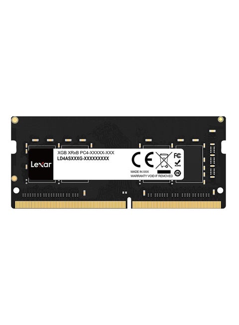 ذاكرة وصول عشوائي 32 جيجابايت، DDR4 3200 ميجاهرتز SODIMM للكمبيوتر المحمول للمستخدمين اليومي، ترقية الأداء LD4AS032G-B3200GSST أسود