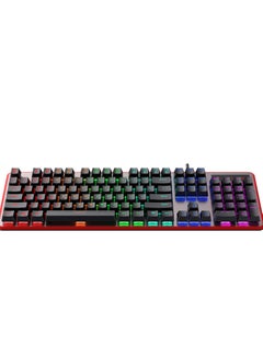 havit KB870L Mechanical Gaming Keyboard RGB Backlit- Ochre+Red  - Image 5