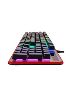 havit KB870L Mechanical Gaming Keyboard RGB Backlit- Ochre+Red  - Image 4