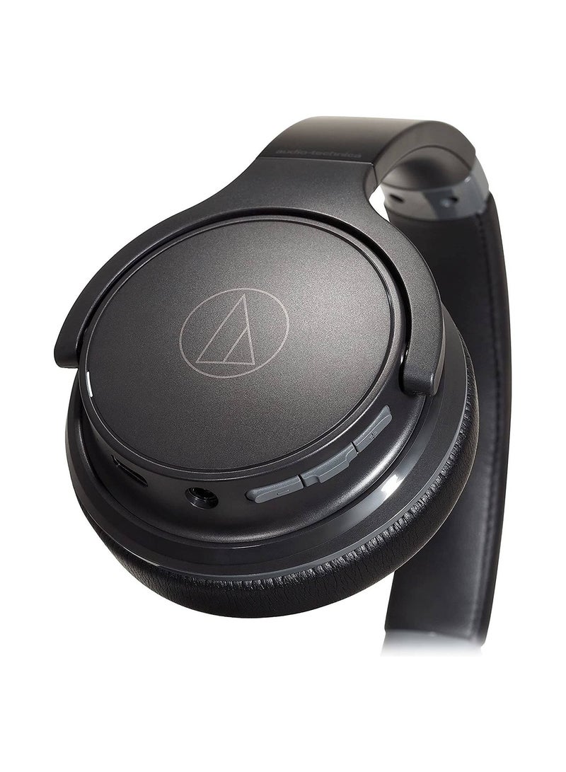 audio-technica ATH-S220BT Wireless On-Ear Headphones, 40Mm Dynamic Drivers, Up To 60H Battery Life, Built-In Mic For Hands-Free Calls, Supports Siri And Google Assistant black  - Image 5