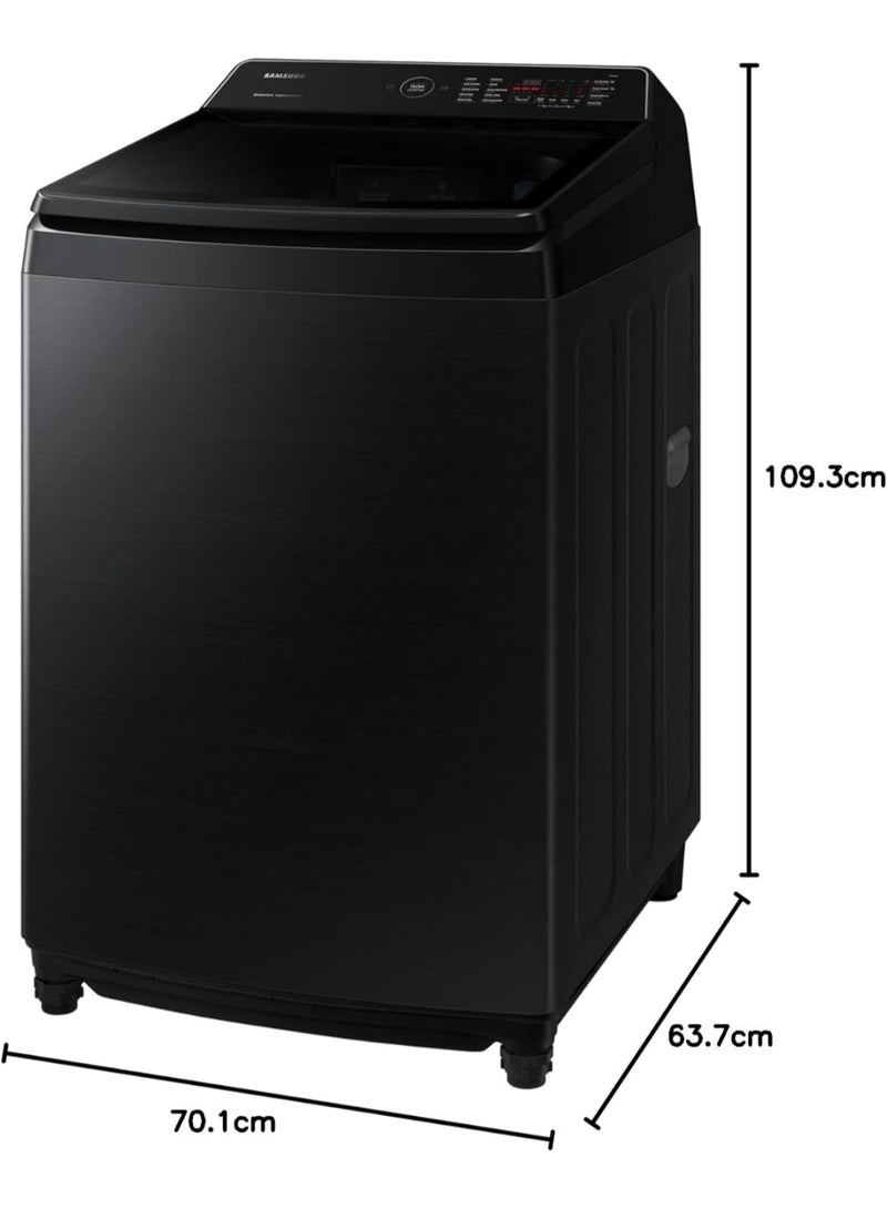 Samsung 12 Kg Top Load Washing Machine With Ecobubble, Digital Inverter Technology And Super Speed On Digital Inverter Motor 12 kg WA12CG6745BVGU Black  - Image 2