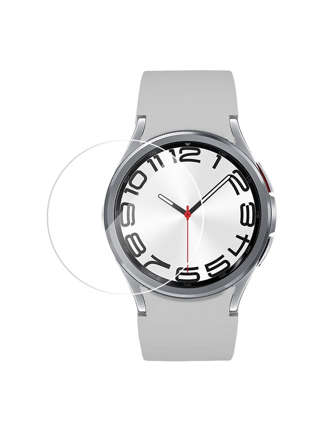MARGOUN Samsung Galaxy Watch6 Classic 43Mm Screen Protector Waterproof Tempered Glass Screen Protector High-Definition Transparent Film Hydrophobic And Oleophobic Screen Clear  - Image 1