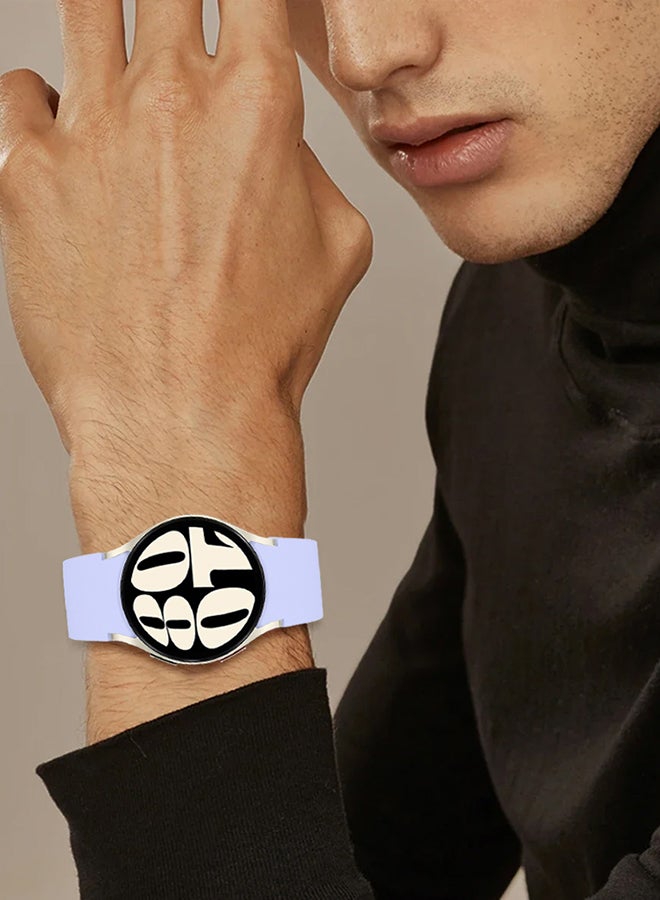 MARGOUN Samsung Galaxy Watch 6/6 Classic 20Mm Silicone Band Flexible And Durable Replacement Sport Strap Light Blue - Image 2