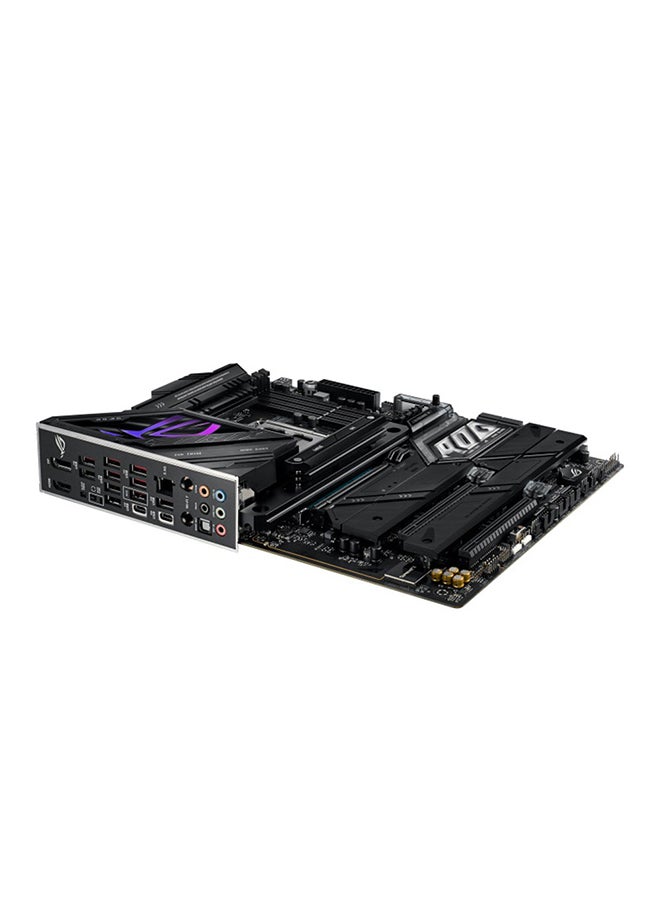 ASUS - ROG STRIX Z790-E GAMING Wi-Fi II LGA 1700 ATX Motherboard, Intel Z790 Chipset, 4x DDR5 DIMM &192GB Max, Wi-Fi 7 / BT v5.4 / 2.5Gb Eth PCIe 5.0, 5 x M.2, USB Type-C /A, HDMI / DP | 90MB1FC0-M0EAY0 Black - Image 1