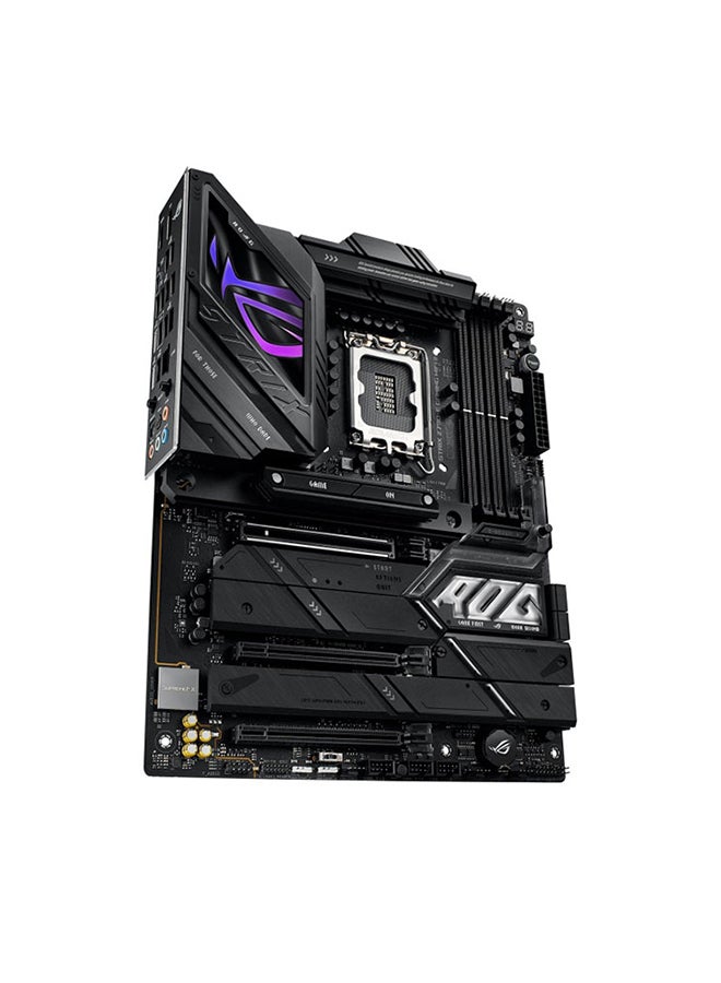 ASUS - ROG STRIX Z790-E GAMING Wi-Fi II LGA 1700 ATX Motherboard, Intel Z790 Chipset, 4x DDR5 DIMM &192GB Max, Wi-Fi 7 / BT v5.4 / 2.5Gb Eth PCIe 5.0, 5 x M.2, USB Type-C /A, HDMI / DP | 90MB1FC0-M0EAY0 Black - Image 1