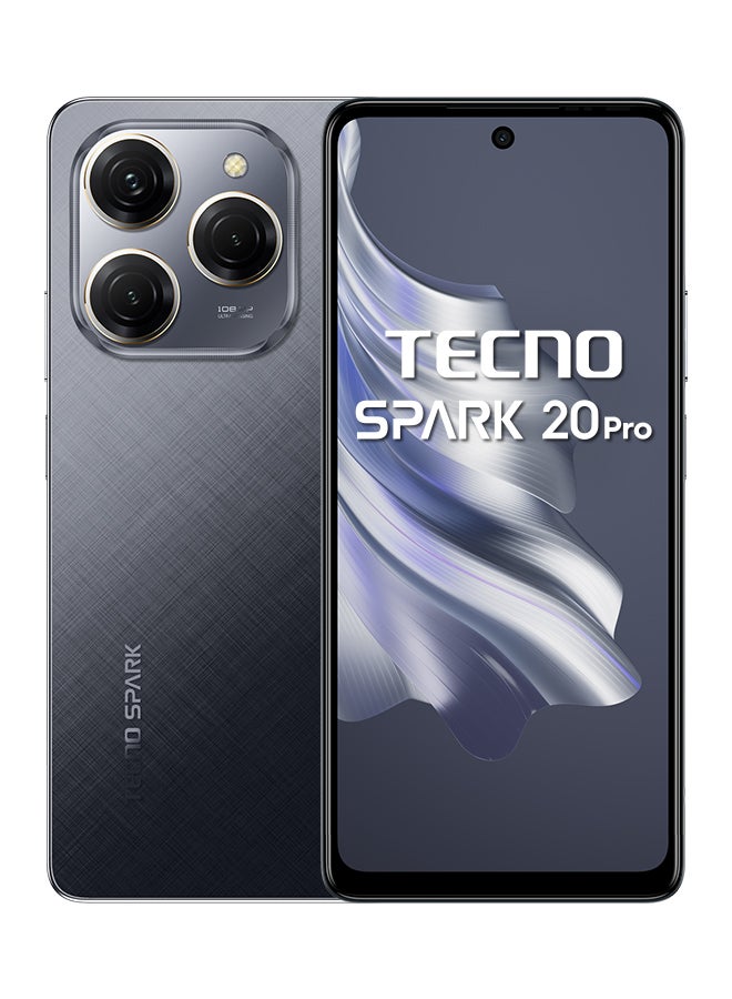 TECNO Spark 20 Pro Dual SIM Moonlit Black 12+9GB RAM 256GB 4G - Middle East Version  - Image 1