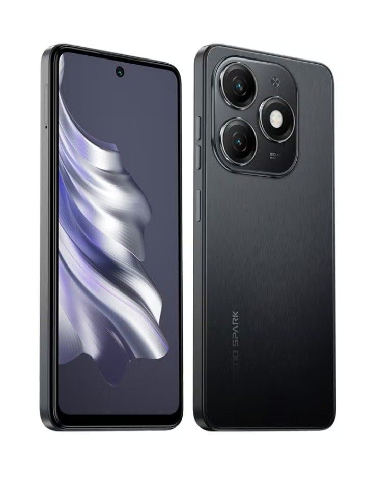 تكنو هاتف سبارك 20 ثنائي الشريحة بلون أسود جرافيتي وذاكرة وصول عشوائي 8 جيجابايت وذاكرة داخلية 256 جيجابايت يدعم تقنية 4G - Image 4