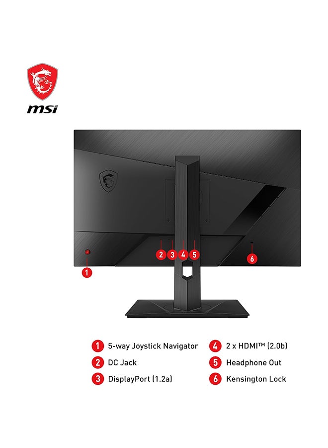 MSI - 27-Inch FHD (1920 x 1080) Non-Glare with Super Narrow Bezel 180Hz 1ms 16:9 HDMI/DP G-sync Compatible HDR Ready HDR Ready IPS Gaming Monitor (G274F) ‎Black - Image 1