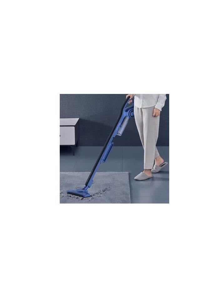 Deerma DX810 Portable 2-In-1 Handheld Vacuum Cleaner With HEPA Filter 16000Pa Strong Suction Power Blanket Dust Three-Layer Filtration Dust Capacity | Power Stainless Steel Duct 0.8 L 600 W ‎6955578038280 Blue  - Image 5