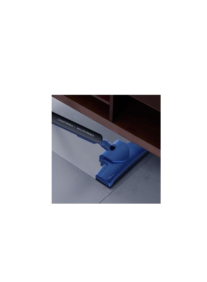 Deerma DX810 Portable 2-In-1 Handheld Vacuum Cleaner With HEPA Filter 16000Pa Strong Suction Power Blanket Dust Three-Layer Filtration Dust Capacity | Power Stainless Steel Duct 0.8 L 600 W ‎6955578038280 Blue  - Image 4