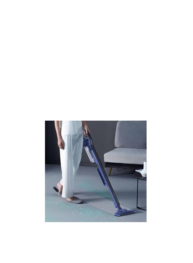 Deerma DX810 Portable 2-In-1 Handheld Vacuum Cleaner With HEPA Filter 16000Pa Strong Suction Power Blanket Dust Three-Layer Filtration Dust Capacity | Power Stainless Steel Duct 0.8 L 600 W ‎6955578038280 Blue  - Image 3