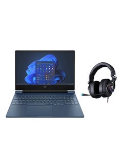 Victus 15 Gaming Laptop With 15.6-Inch Display, Core i5-13420H Processor/32GB RAM/2TB SSD/6GB NVIDIA GeForce RTX 3050 Graphics Card/Windows 11 With FREE Headset English Blue