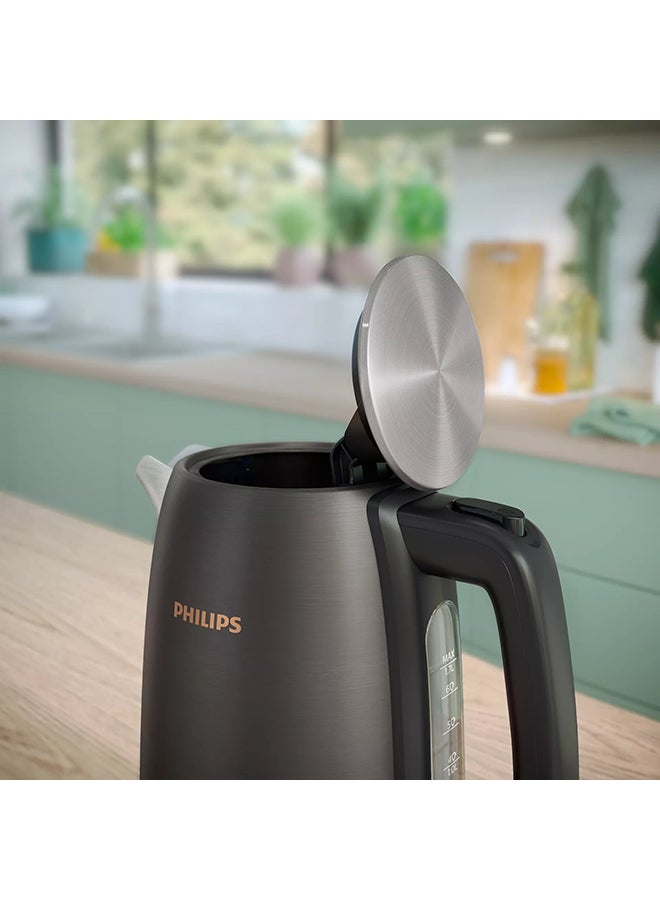 Philips - 5000 Series Electric Kettle 1.7 L 2200 W HD9352/31 Black/Copper - Image 1