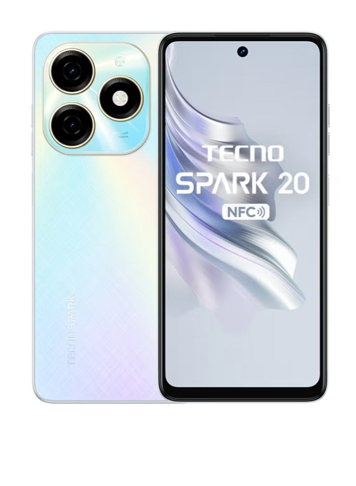 TECNO Spark 20 Dual Sim Cyber White 8Gb Ram 256Gb 4G  - Image 1