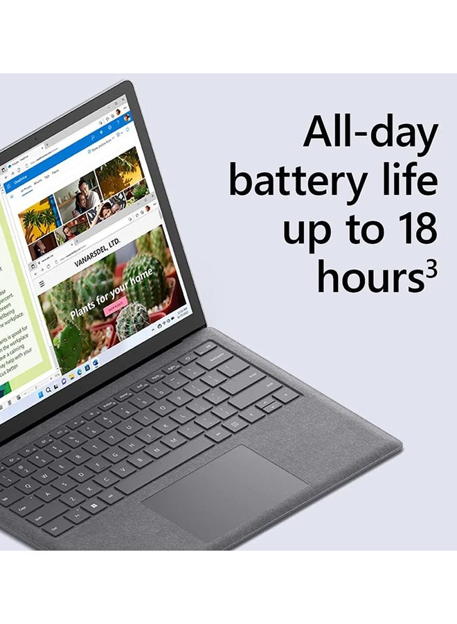 Microsoft - Surface Laptop 5 With 13.5-Inch Display, Core i5-1235U Processor/8GB RAM/256GB SSD/Intel Iris Xe Graphics/Windows 11 English Platinum - Image 1