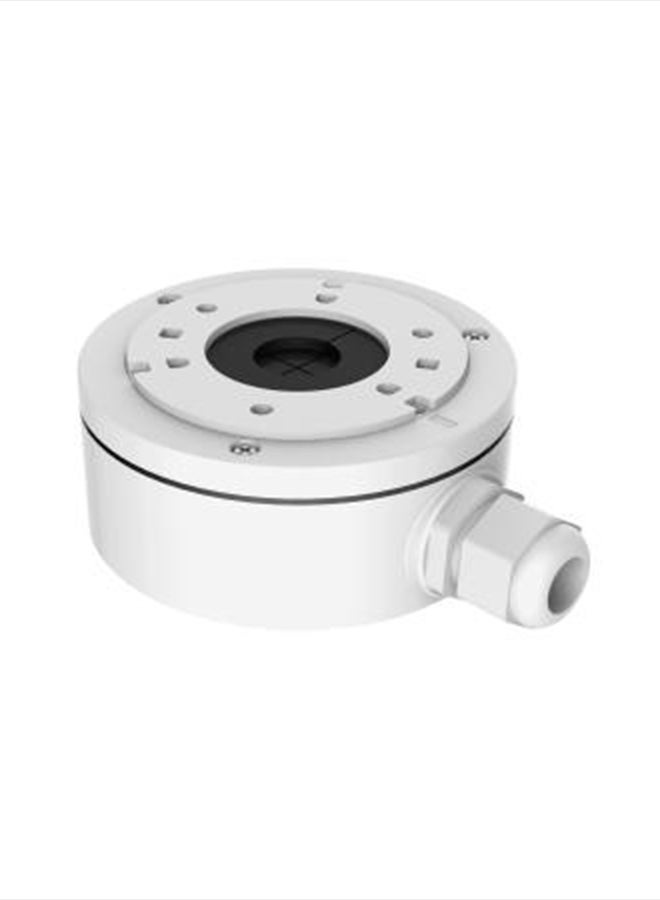 HIKVISION Ds-1280Zj-Xs Weatherproof Junction Box For Cctv Dome/Bullet Cameras, Aluminum Alloy, Ip66 Rated, White, 100×43.5×132.1Mm, 320G, Max Load 4.5Kg, Cable Management Mount Base White