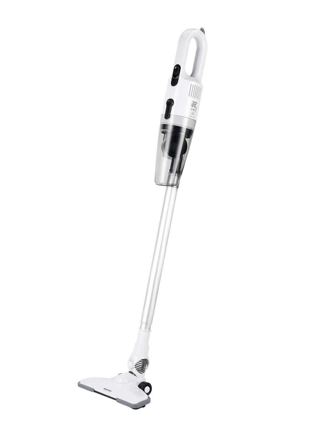 KRYPTON Rechargeable Cordless 2 IN 1 Handheld Stick Vacuum Cleaner with Powerful Suction 30mins Runtime High Efficiency Filtration system 600 W KNVC6577 White 