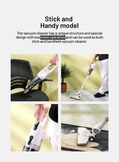 KRYPTON Handheld and Stick Vacuum Cleaner 2-in-1 Design, Transparent Dust Cup, Hook for Easy Storage/ Perfect for Home, Office, Apartments/ Easy to Use and Handy Model, Washable Filter 2 Years Warranty 600 W KNVC6577 White  - Image 3
