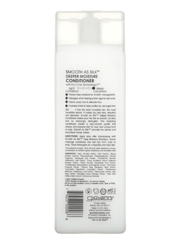 Giovanni Smooth As Silk Deeper Moisture Conditioner - Clear 250ml - Image 2