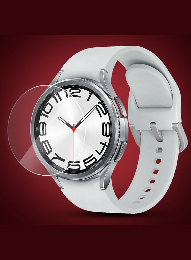 MARGOUN 2 Pack For Samsung Galaxy Watch 6 Classic 20Mm Silicone Band And Screen Protector 43Mm Flexible And Durable Replacement Sport Strap Grey - Image 3