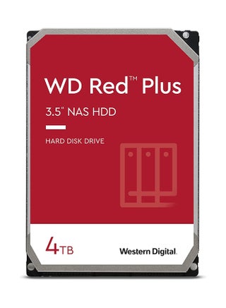 Red Plus 4TB SATA 6Gb/s 3.5" NAS Hard Disk Drive, 5400 RPM Class, 256MB Cache, 3D Active Balance Plus, Up to 180 TB/yr Workload Rate, NASware Firmware for Compatibility 4 TB - pnsku/N70036111V/45/_/1704976918/ae4c5d5b-b317-436b-9ae3-bf079a1e2a5f