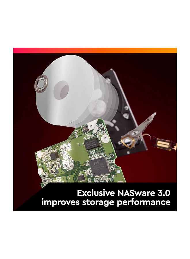 WD - Red Plus 4TB SATA 6Gb/s 3.5" NAS Hard Disk Drive, 5400 RPM Class, 256MB Cache, 3D Active Balance Plus, Up to 180 TB/yr Workload Rate, NASware Firmware for Compatibility 4 TB - Image 1