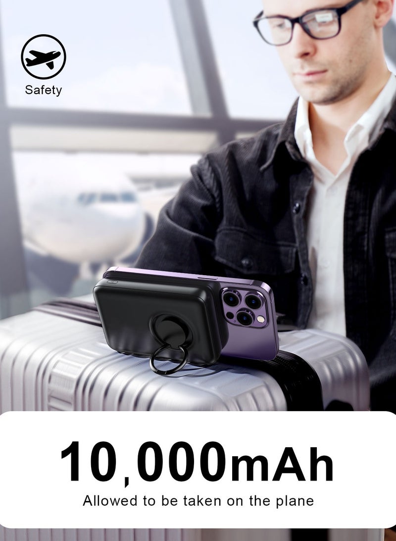 JOYROOM - 10000 mAh JR-W050 20W Magnetic Wireless Charger Power Bank Fast Charging For IPhone Samsung Xiaomi Large Capacity Portable Black - Image 1