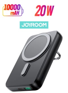 10000 mAh JR-W050 20W Magnetic Wireless Charger Power Bank Fast Charging For IPhone Samsung Xiaomi Large Capacity Portable Black